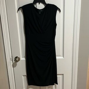 Lauren by Ralph Lauren Black Midi Sleeveless Dress
